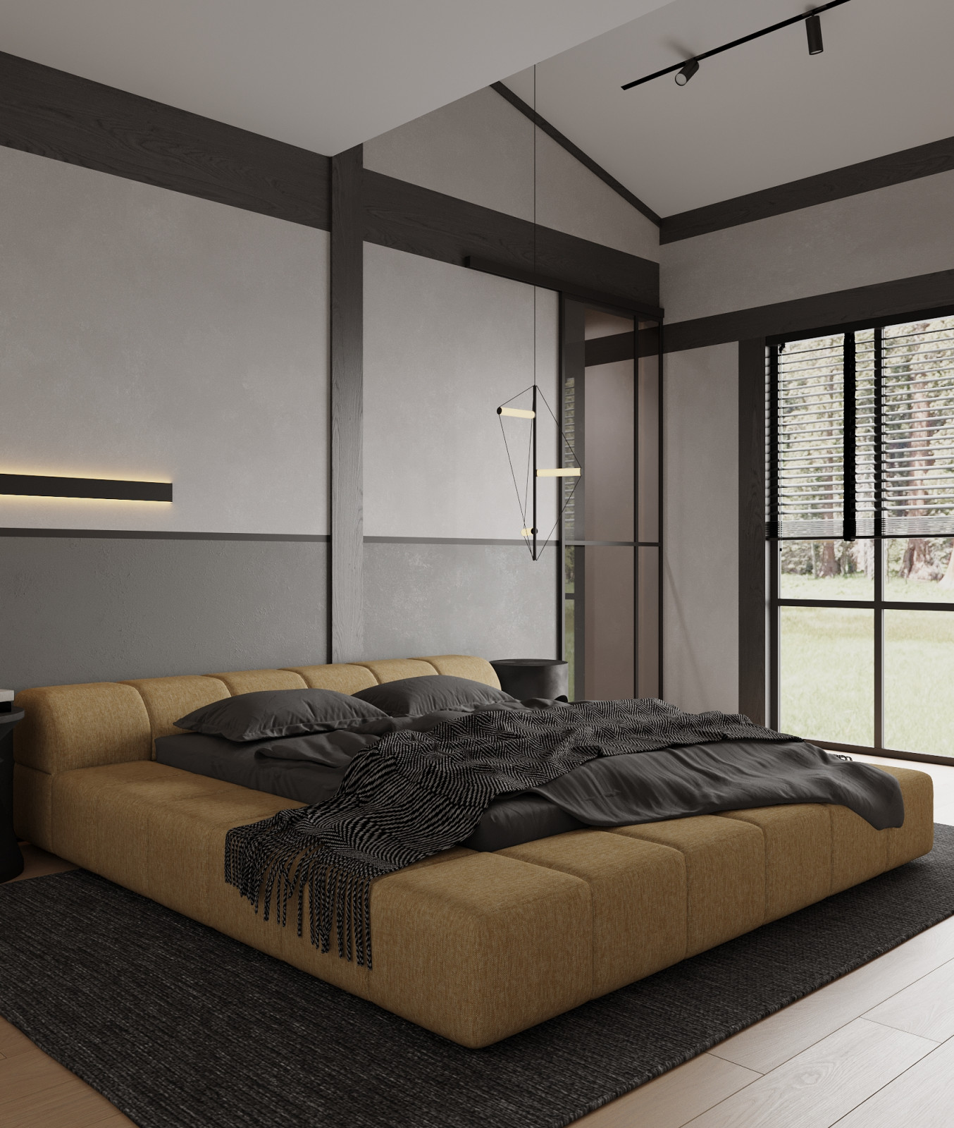 Мастер - спальня с гардеробной