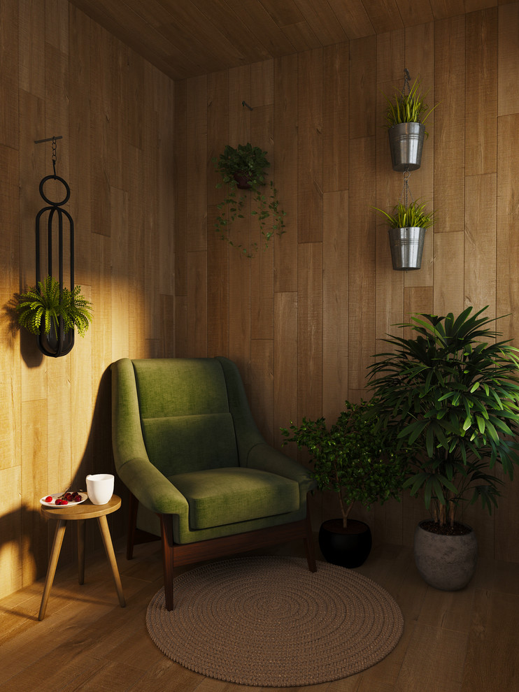 Визуализация интерьера кухни-гостиной