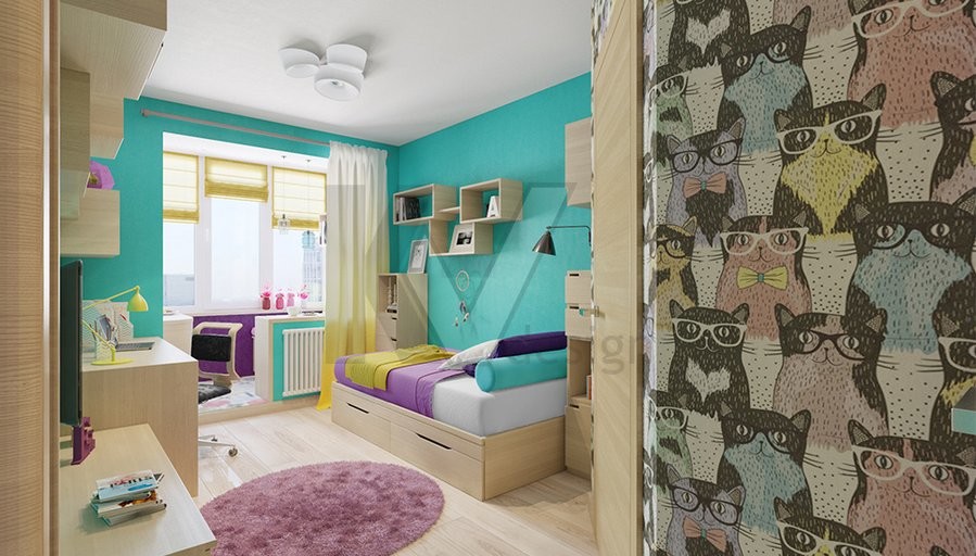 Дизайн 4-комнатной квартиры П-46М, Железнодорожный