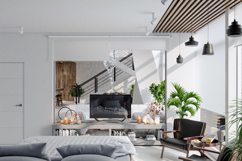 Стеклянная перегородка между комнатами