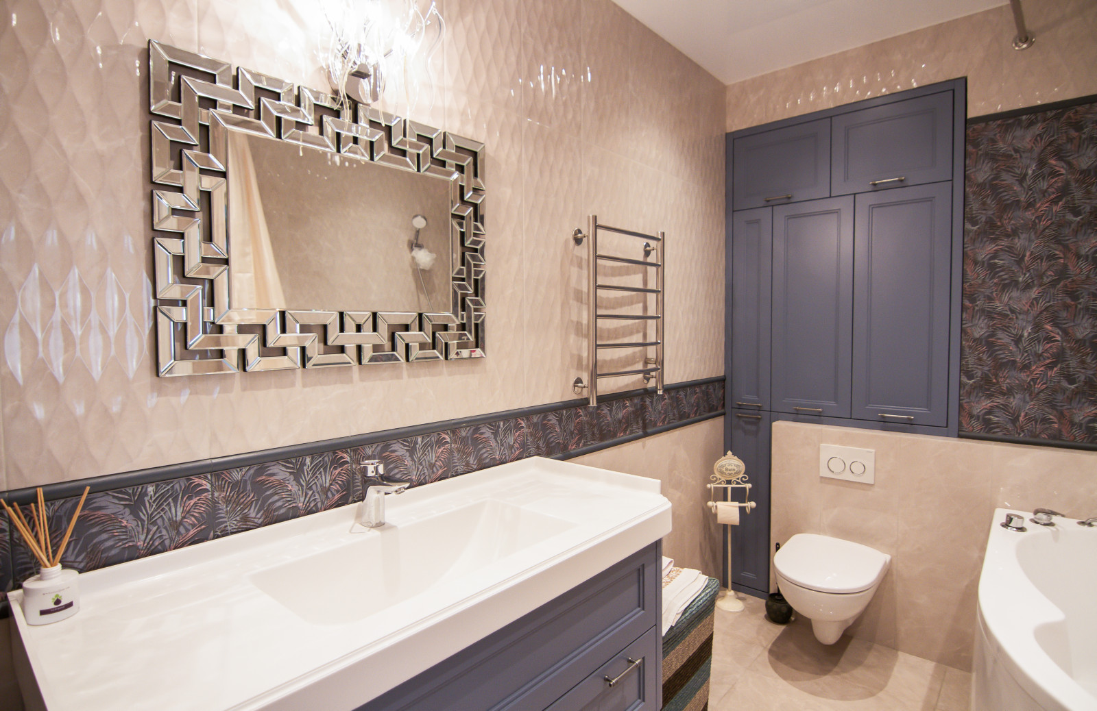 Мебель в ванную комнату по дизайн-проекту