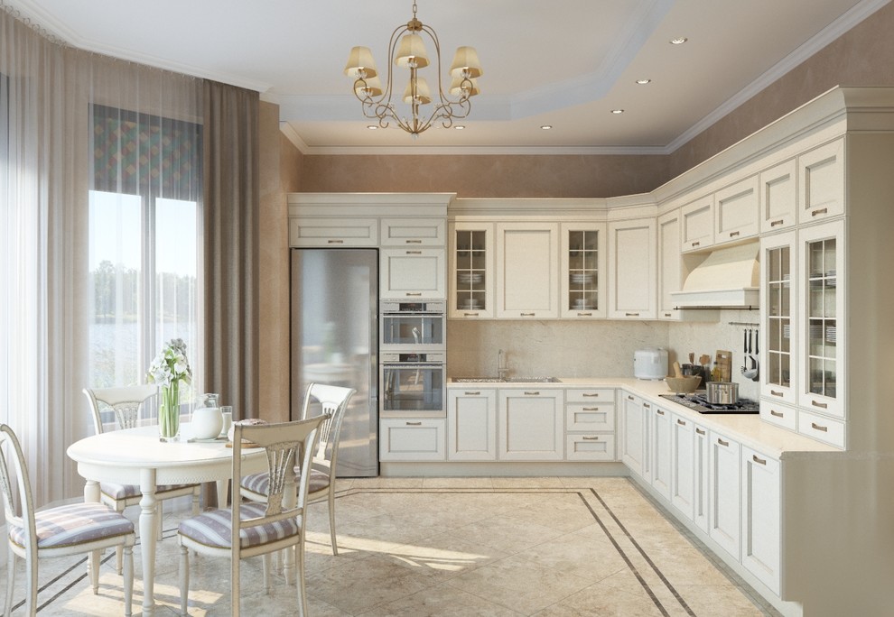 130 кв.м. загородного дома в классике