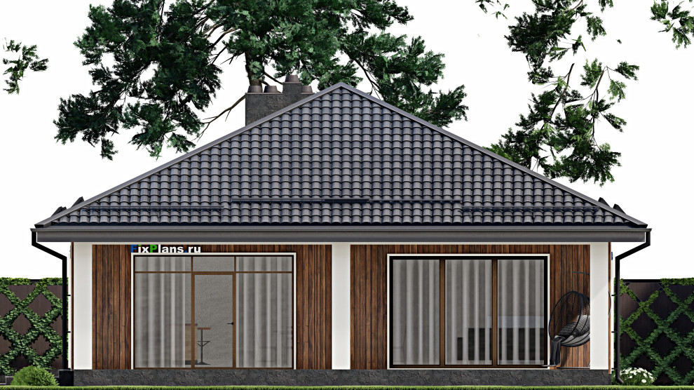 Проект одноэтажного дома 22х12м S206м2 F-8630