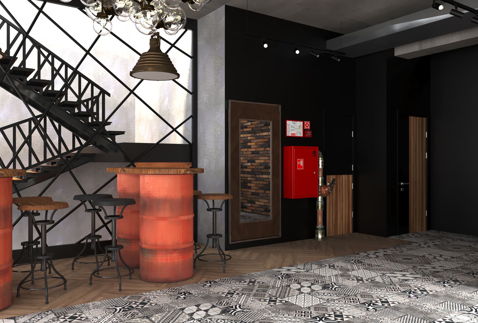 Обложка проекта: Дизайн-проект ресторана для Harley-Davidson Самара