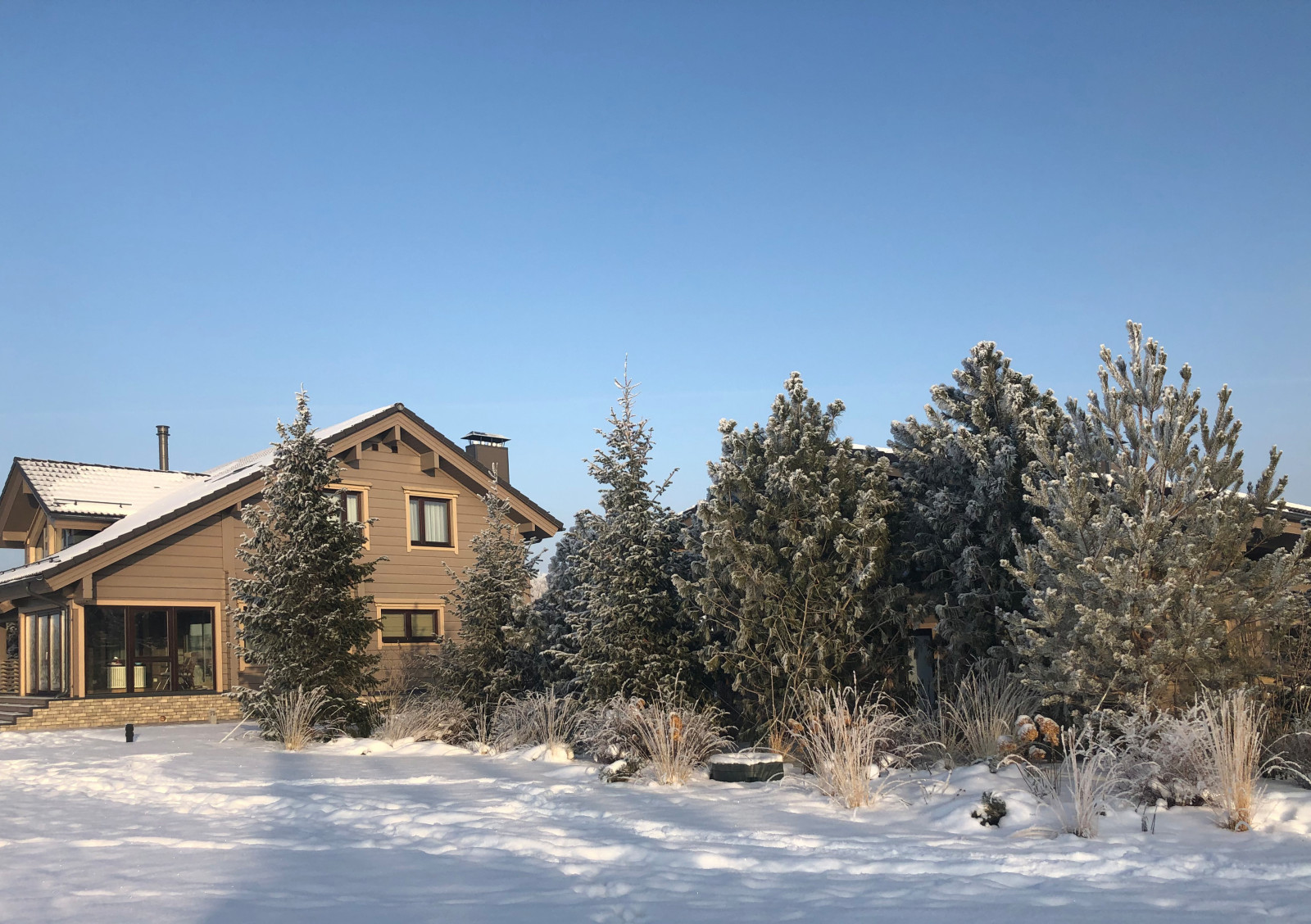 Сад Кроличья нора. Зима