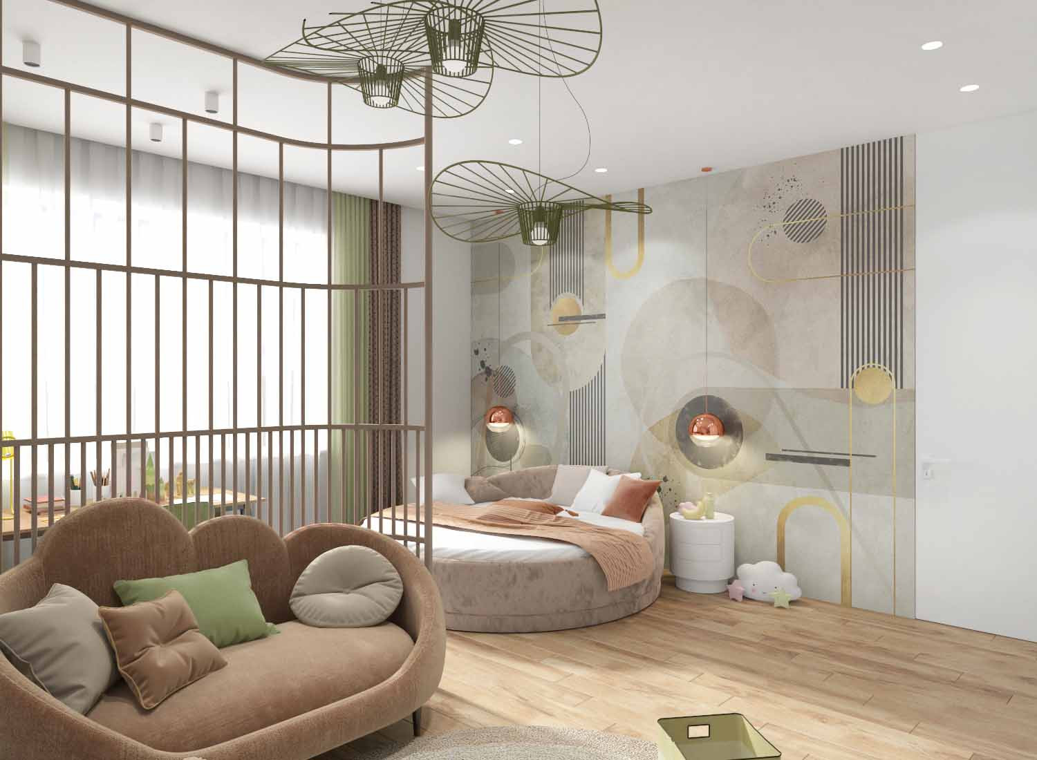 Детская в загородном коттедже