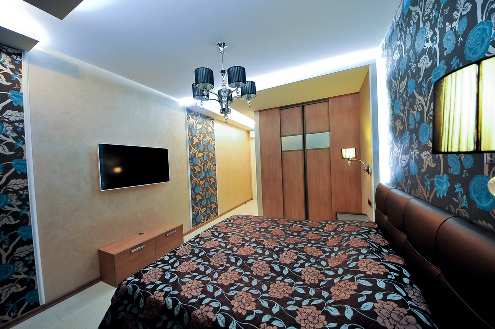 Скай Форт. Необычный интерьер квартиры площадью около 100 м2