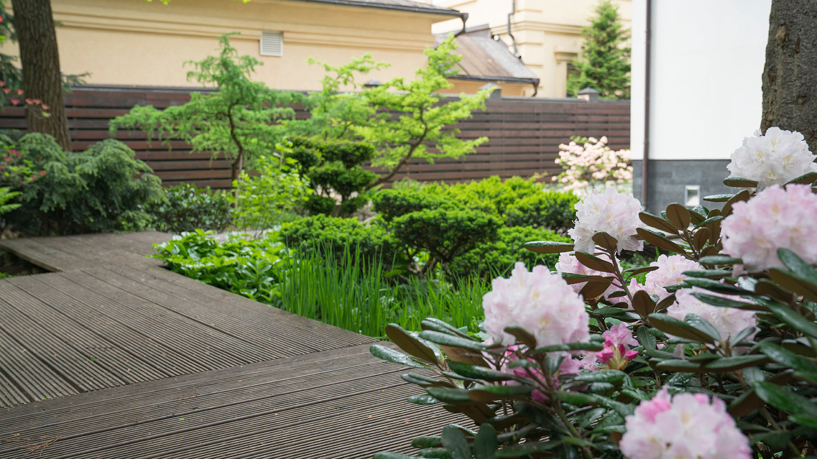 Сад с японским характером в КП  "Ландшафт", Усово 2010 г