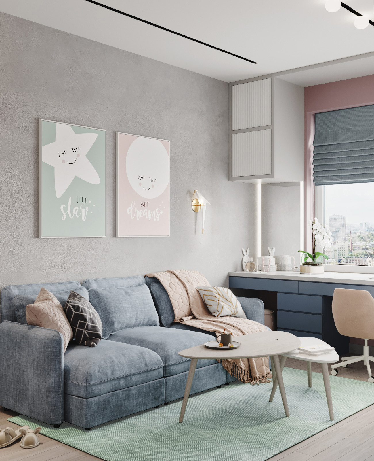 GRAY. Квартира в ЖК Дом на набережной, 64 кв.м