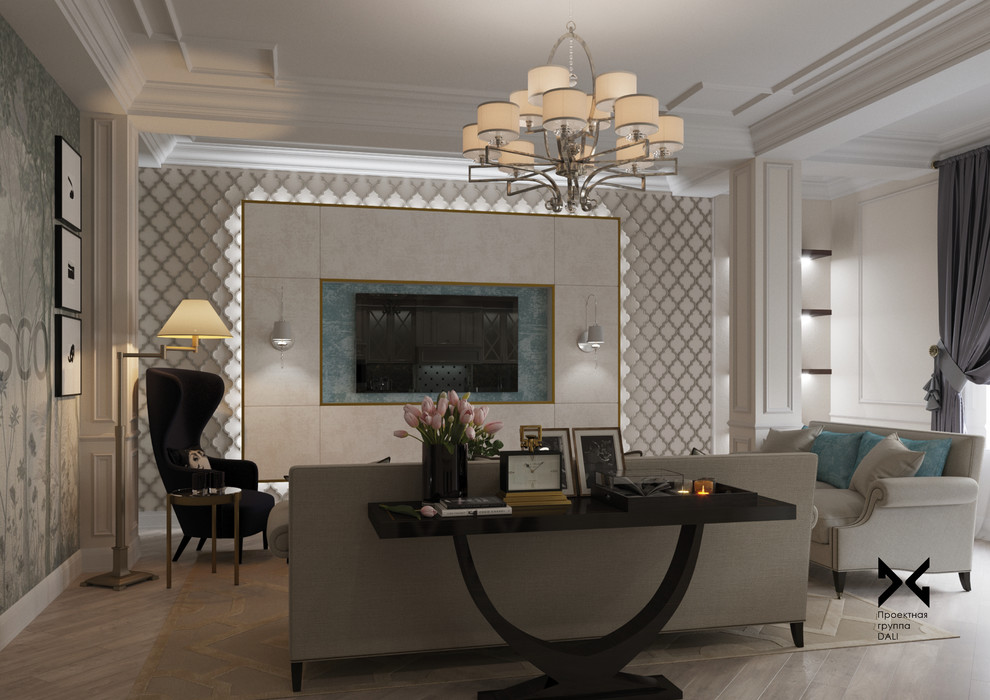 Квартира: "Элегантное спокойствие в неоклассическом стиле".