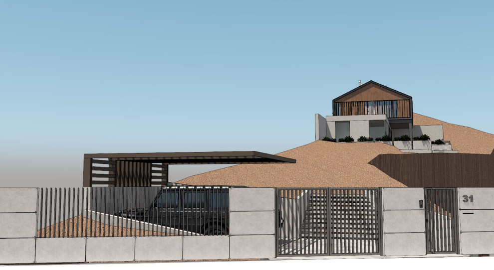 Обложка проекта: Дом у моря на склоне v1