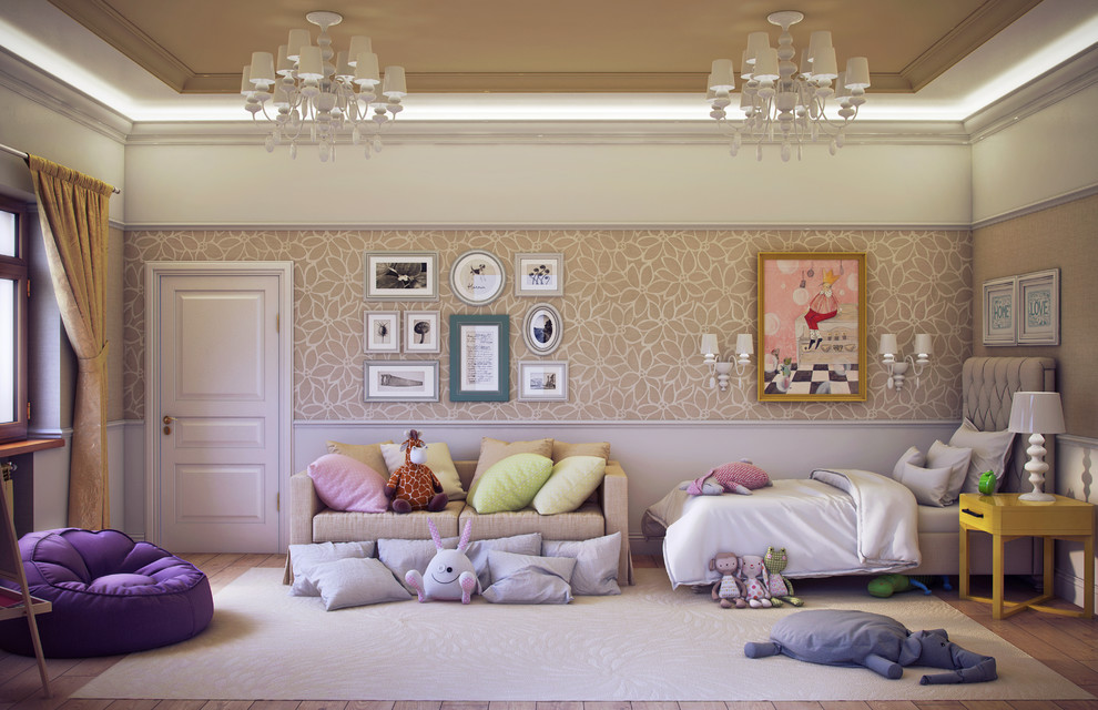 Интерьер двухэтажного загородного дома