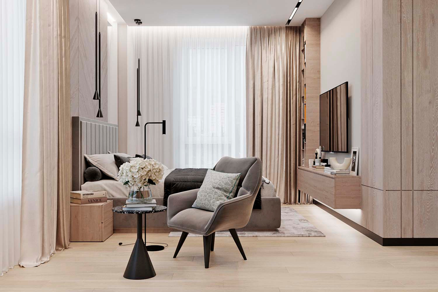 Дизайн интерьера в 3-х квартире