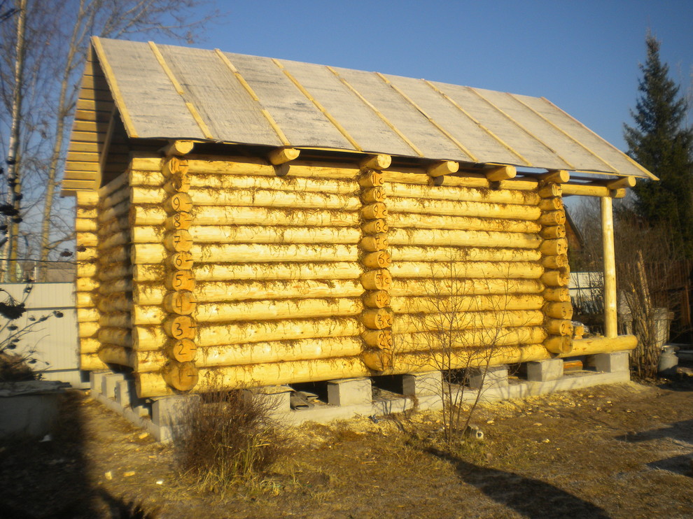 Баня из бревна