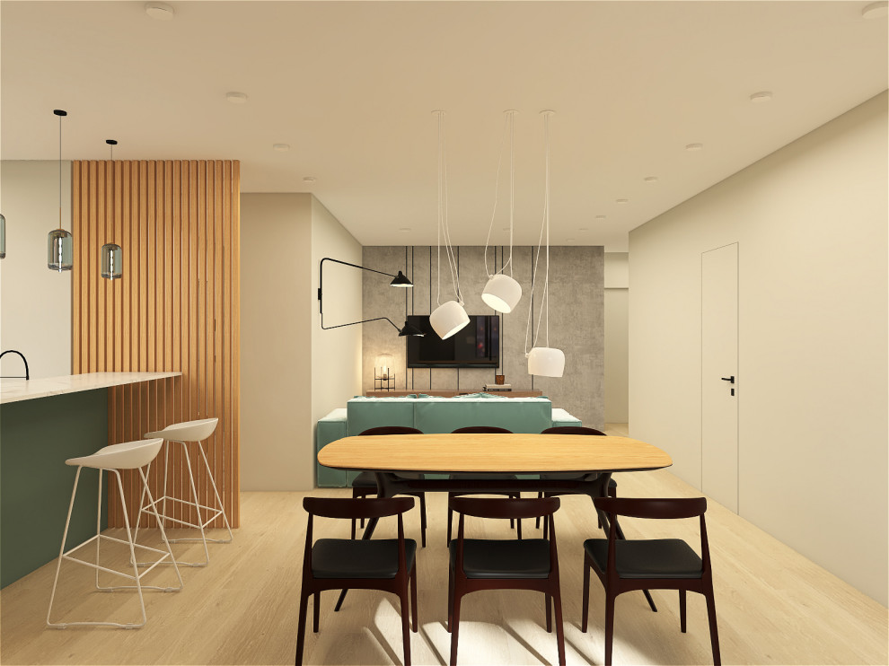 Минималистичная квартира 91м2 в Москве для семьи с двумя детьми