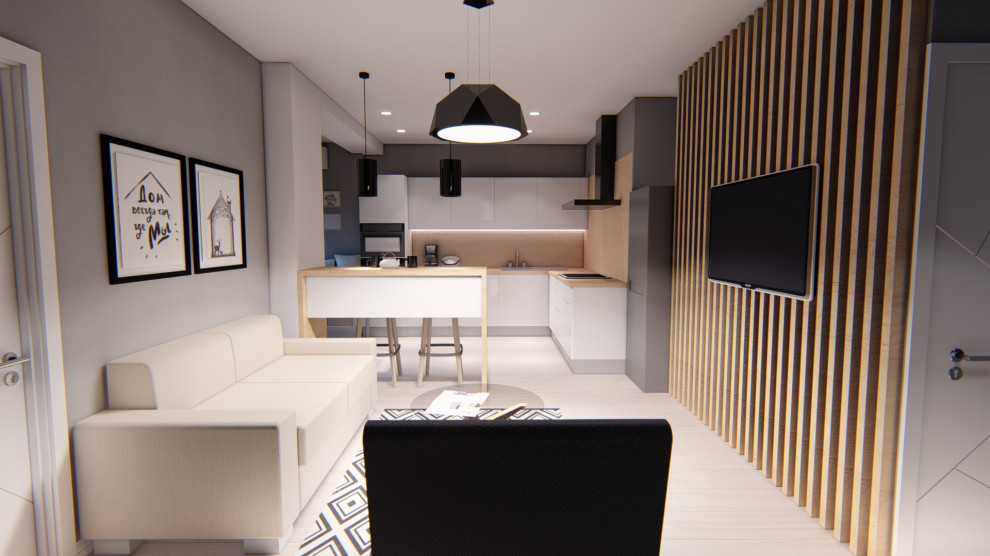 Обложка проекта: Дизайн-проект квартиры ЖК "Атмосфера"