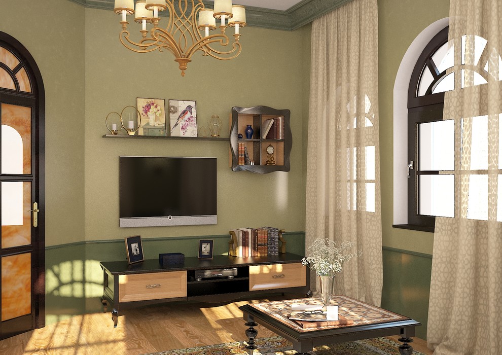 Дом в испанском средиземноморском стиле