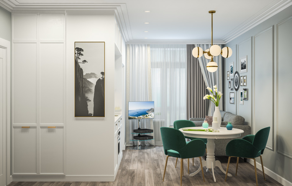 Дизайн - проект однокомнатной квартиры 38 кв.м. г. Москва