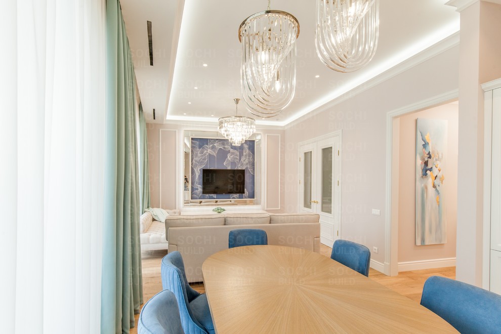 Квартира в ЖК «Актер Гэлакси», 78м², стиль: современная классика. Сочи