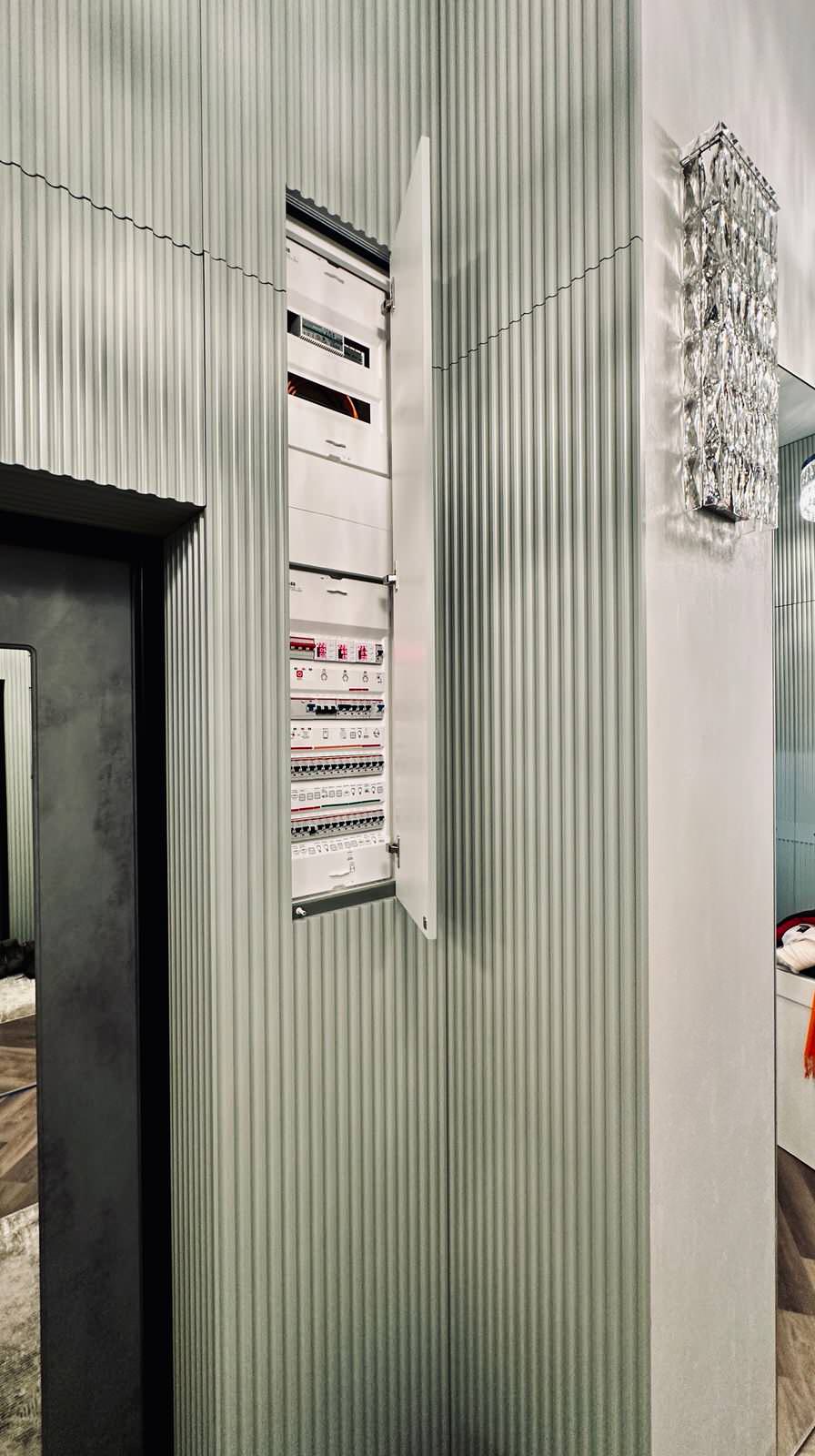 Стеновые панели из МДФ эмаль в прихожей