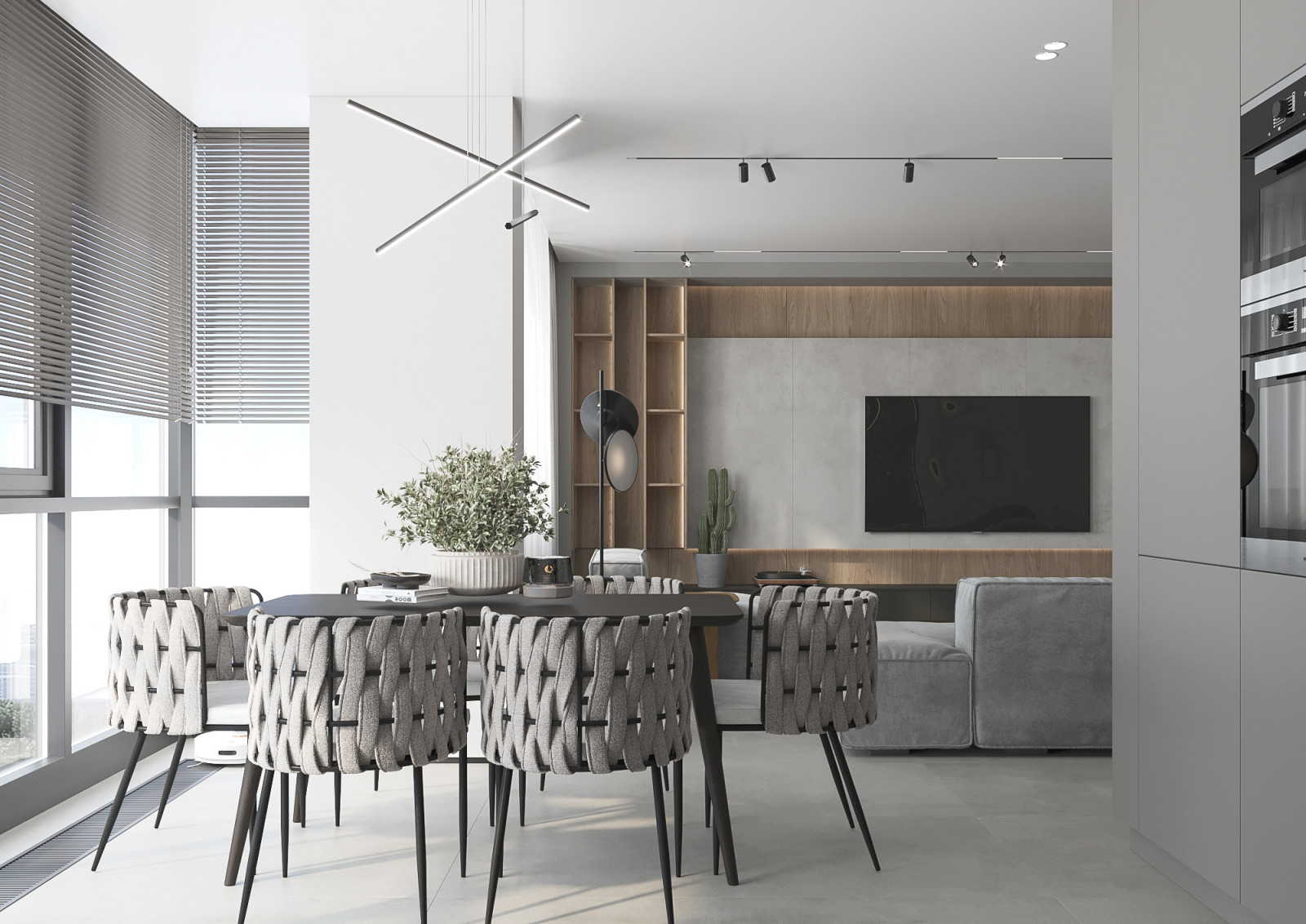 Кухня-гостиная (зона кухни)