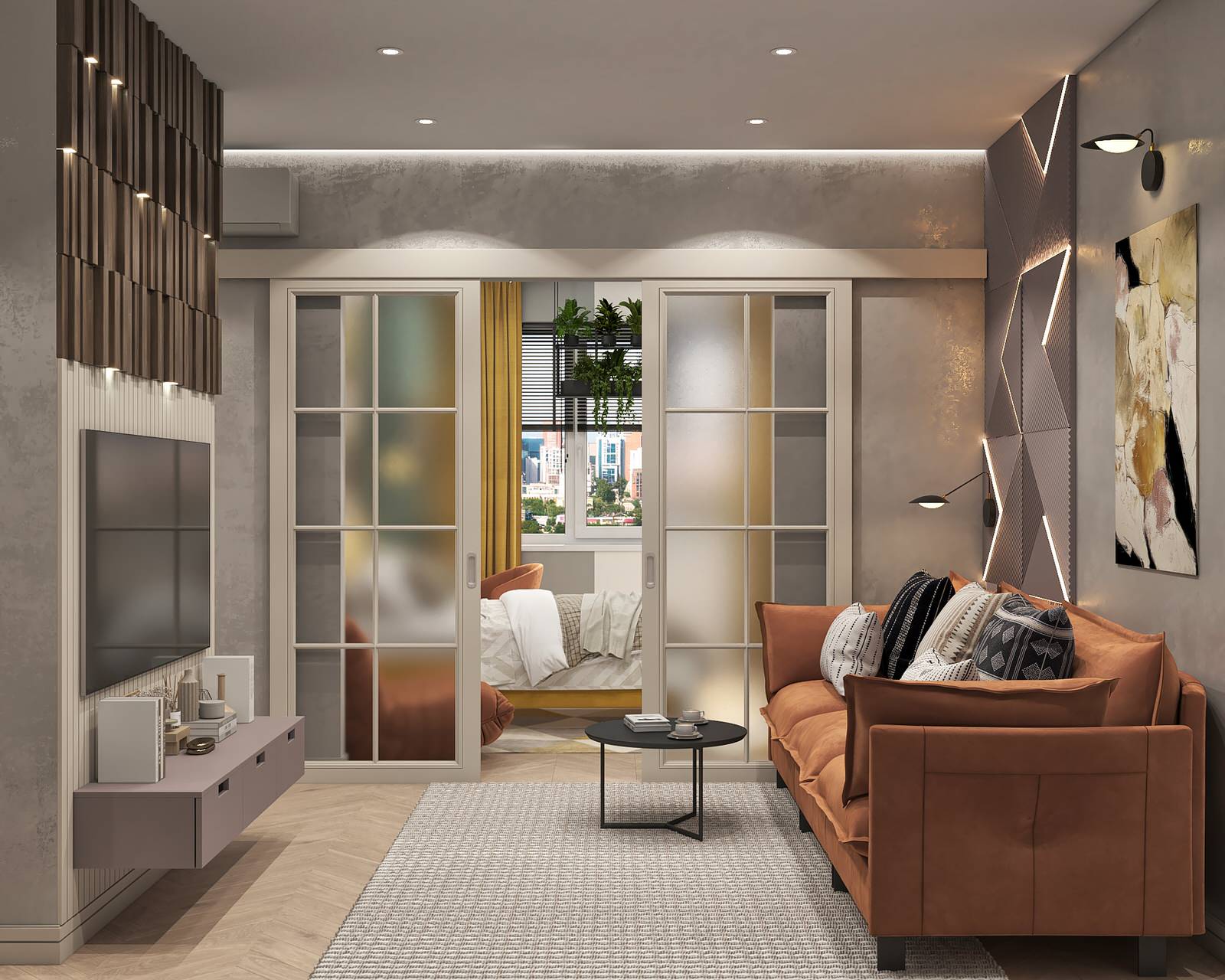 Яркая и спортивная квартира