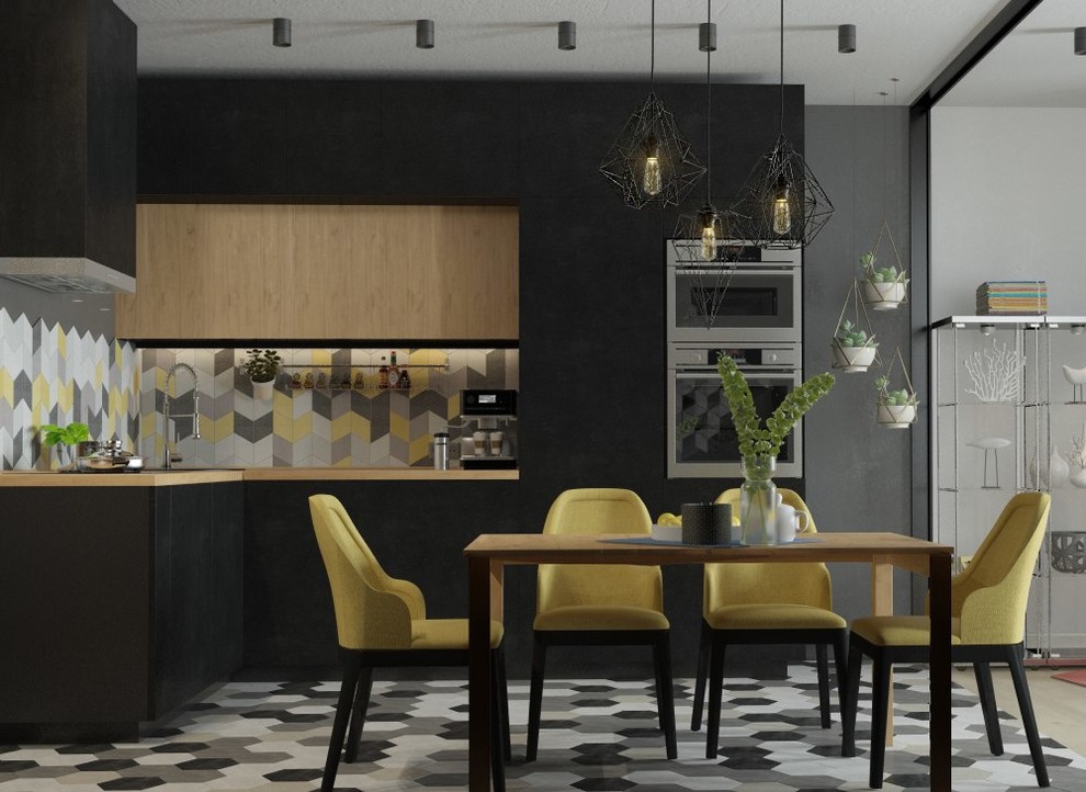 МИНИМАЛИСТИЧНЫЕ ФАКТУРЫ БЕТОНА И ДЕРЕВА В КОНТРАСТНОМ ИНТЕРЬЕРЕ