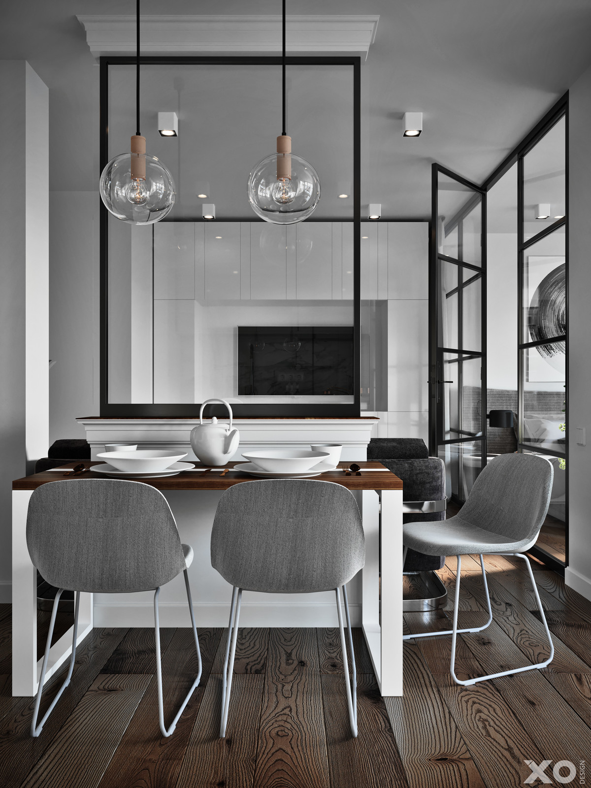 Minimalism in 48 m2