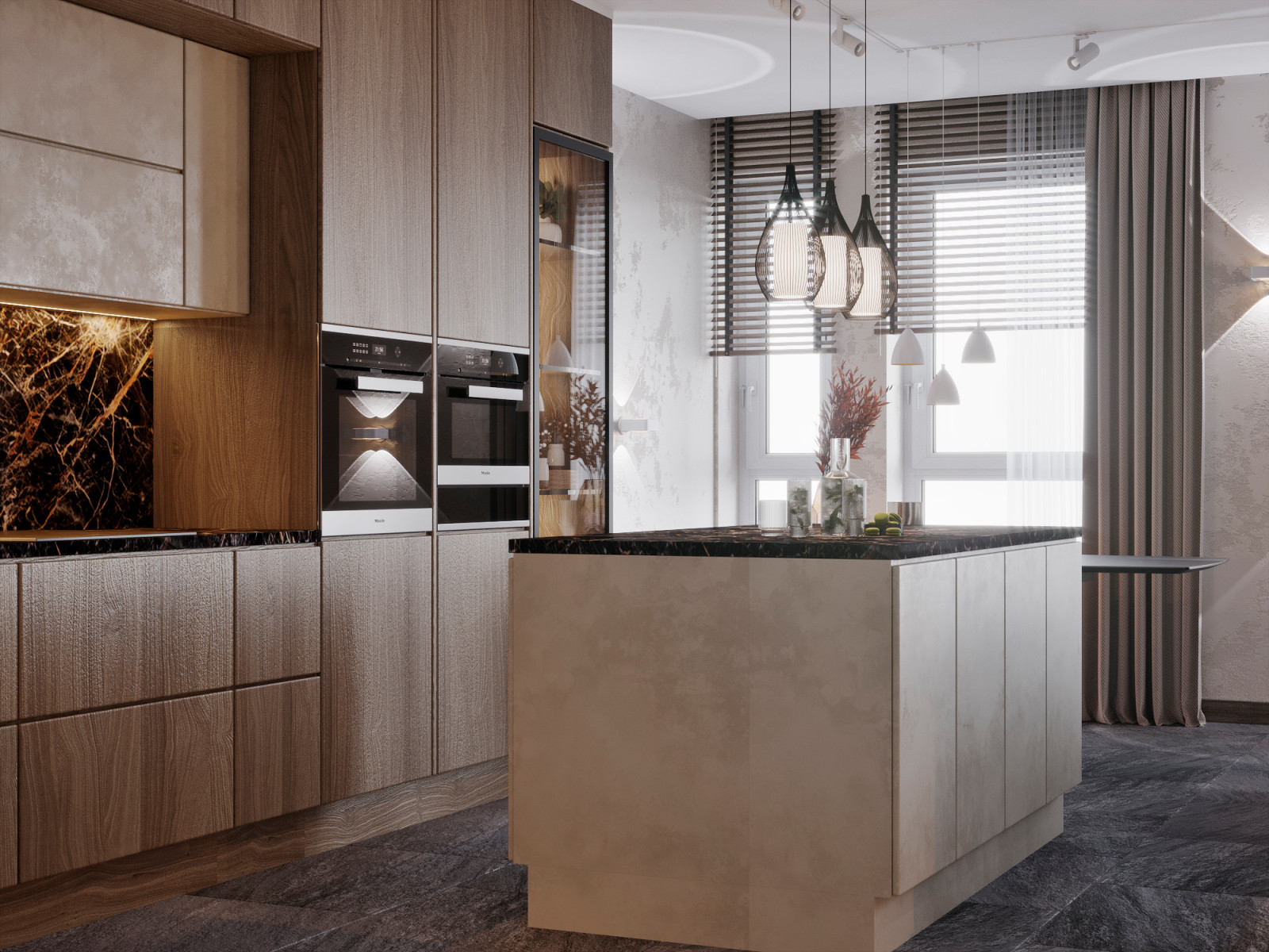 ДИЗАЙН ИНТЕРЬЕРА КВАРТИРЫ В ЖК GREEN PARK (ГРИН ПАРК), 90 КВ.М