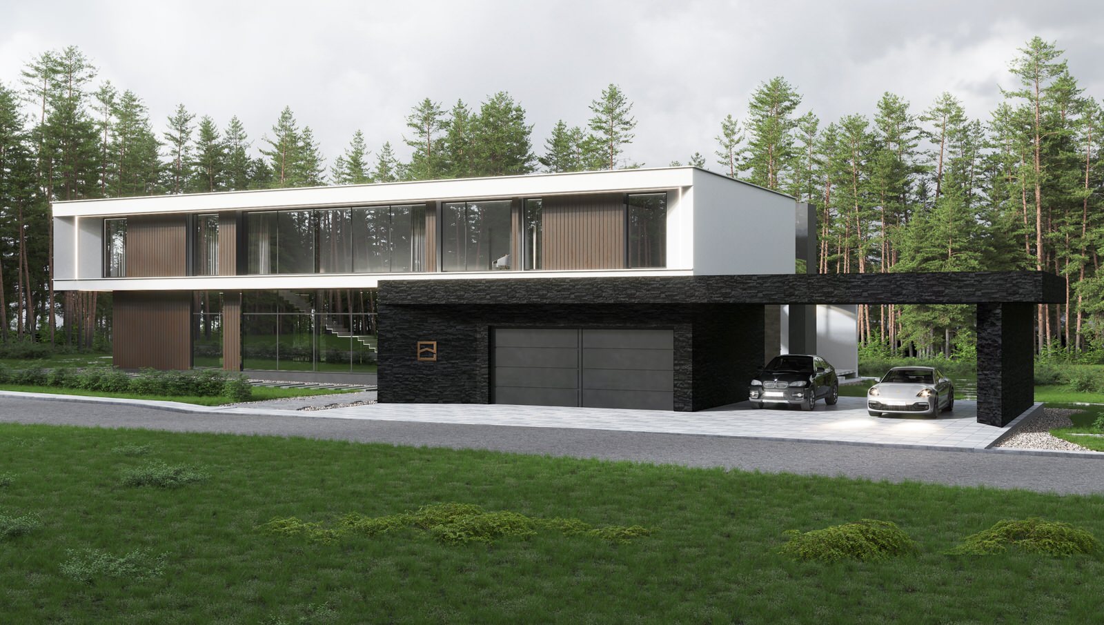 Дом в стиле минимализм в 591 м.кв