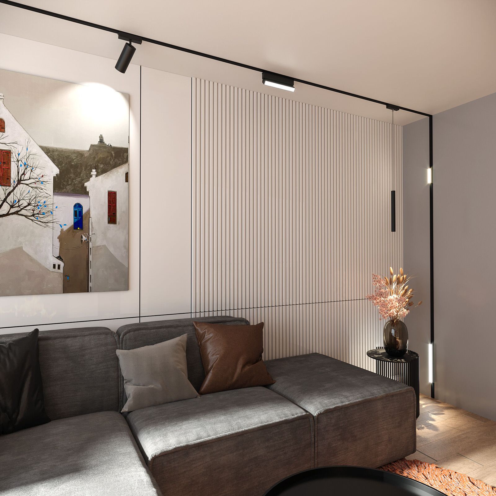 Flat Magnetic Трековый светильник 12W 4000K Insight чёрный