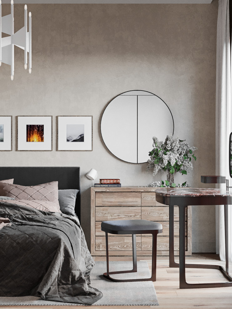 Визуализация квартиры в бежевых тонах