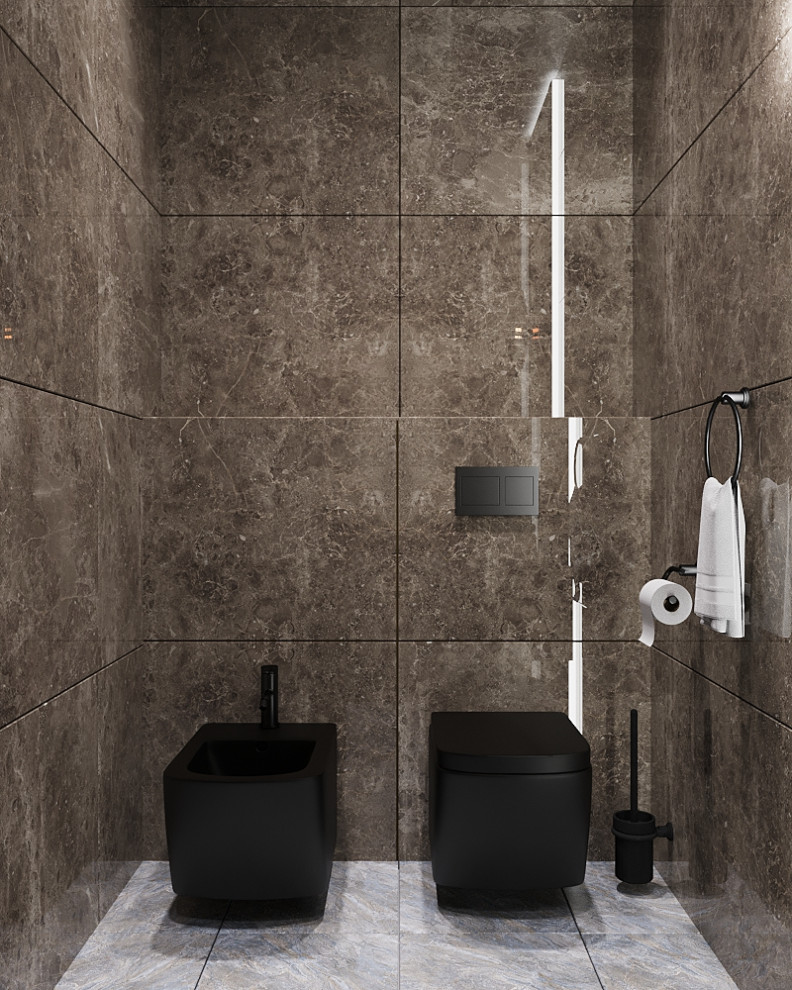 Обложка проекта: Ванная комната в темных тонах