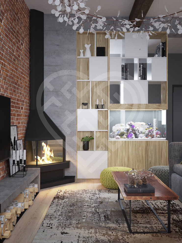 Дизайн интерьера коттеджа в стиле Лофт в Москве