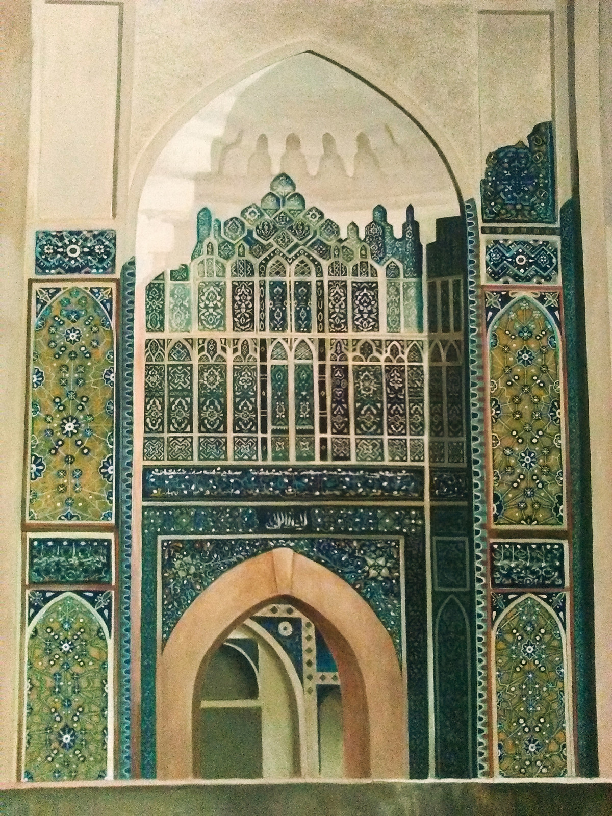 Обложка проекта: Панно в комнате отдыха загородного дома