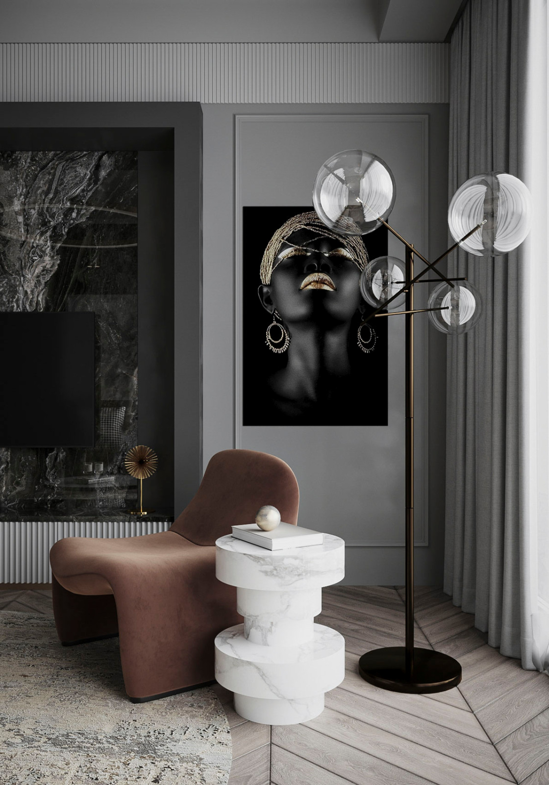 Обложка проекта: Атмосферная кухня_гостинная