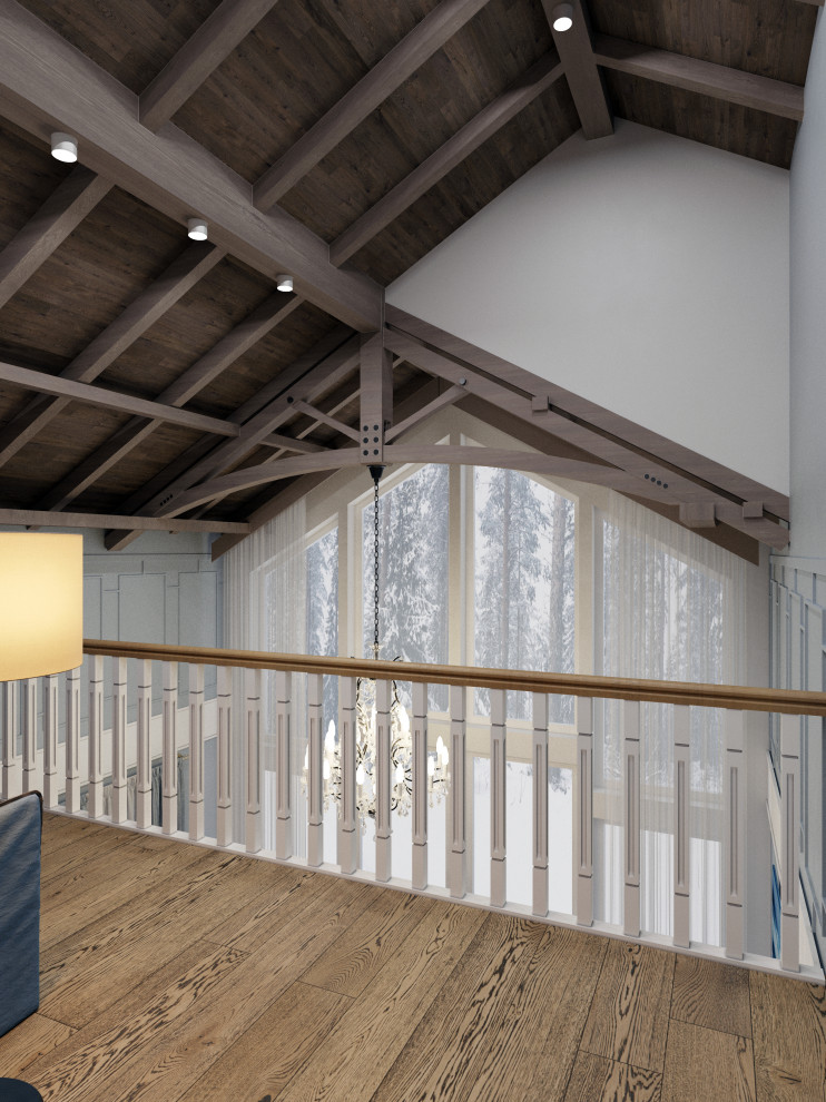 Дизайн проект каркасного дома в коттеджном поселке "Чайка", Московская область