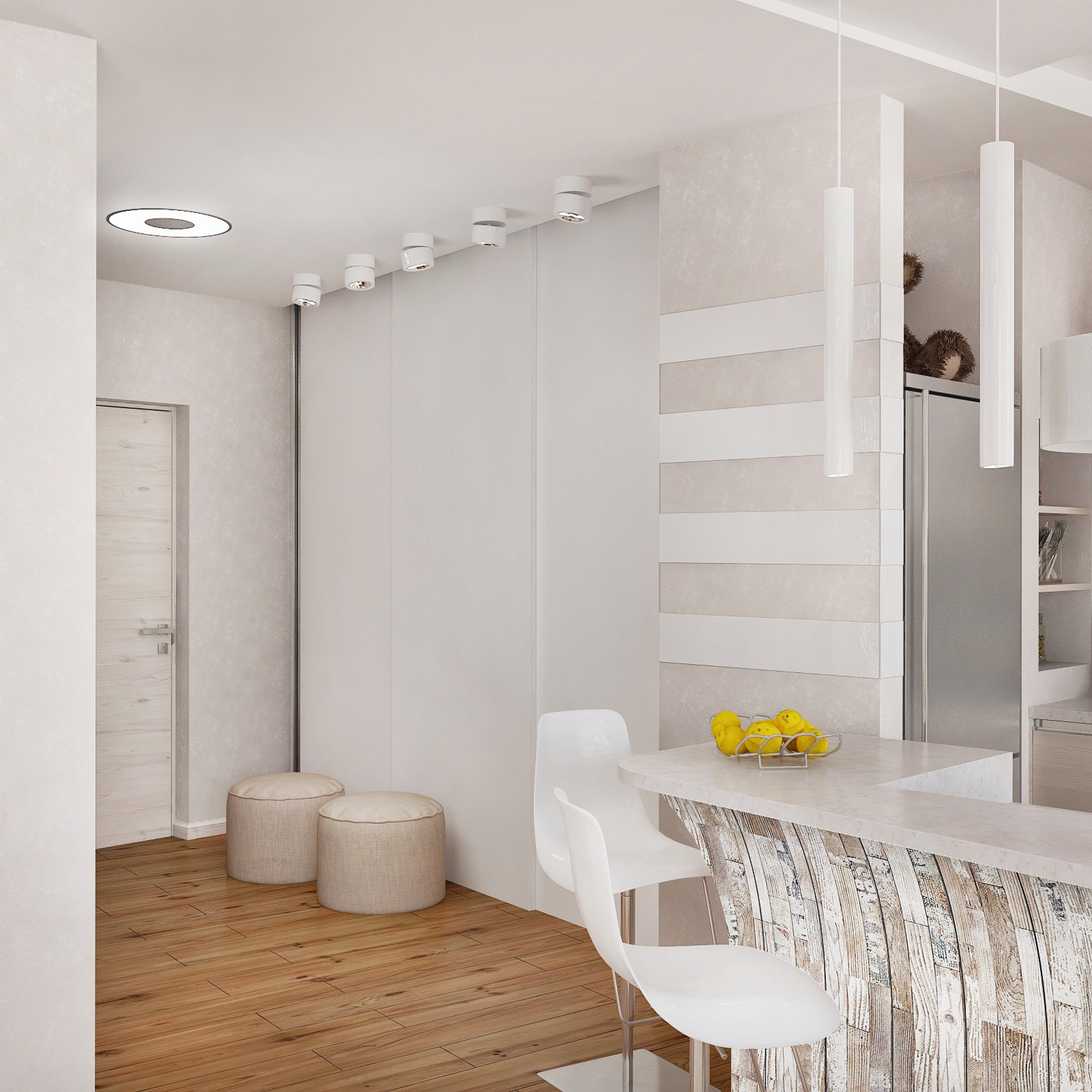 Дизайн-проект двухкомнатной квартиры.