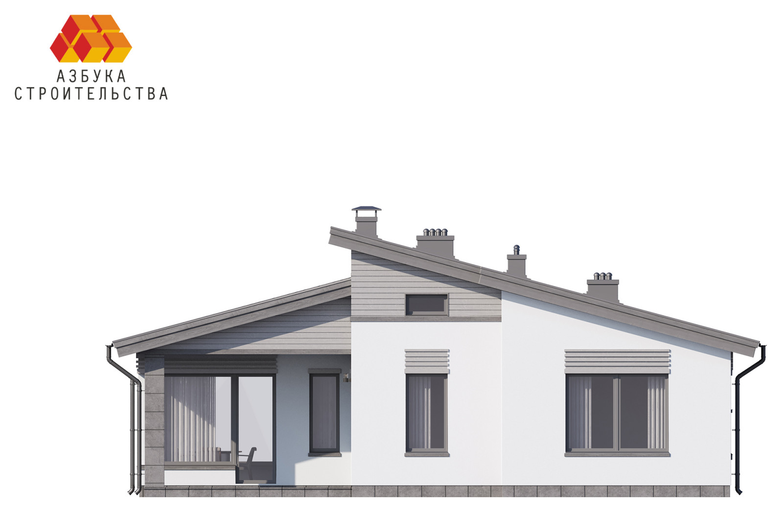Одноэтажный проект дома АБ-134