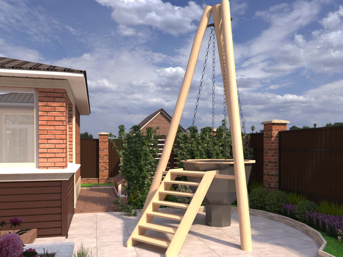 Ладшафтный дизайн участка с частным домом