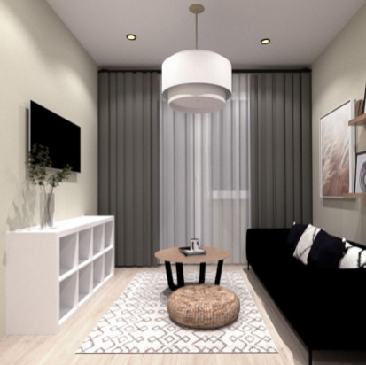 Квартира для девушки в скандинавском стиле