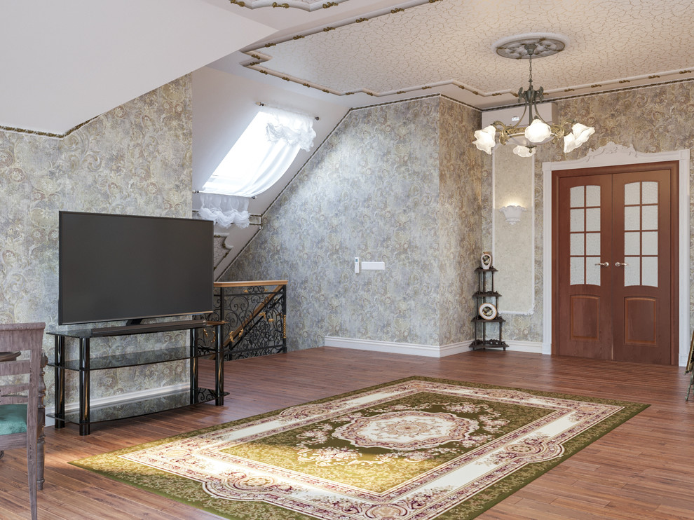 Обложка проекта: Классическая гостиная и кабинет в с.Ямном для семейной пары.