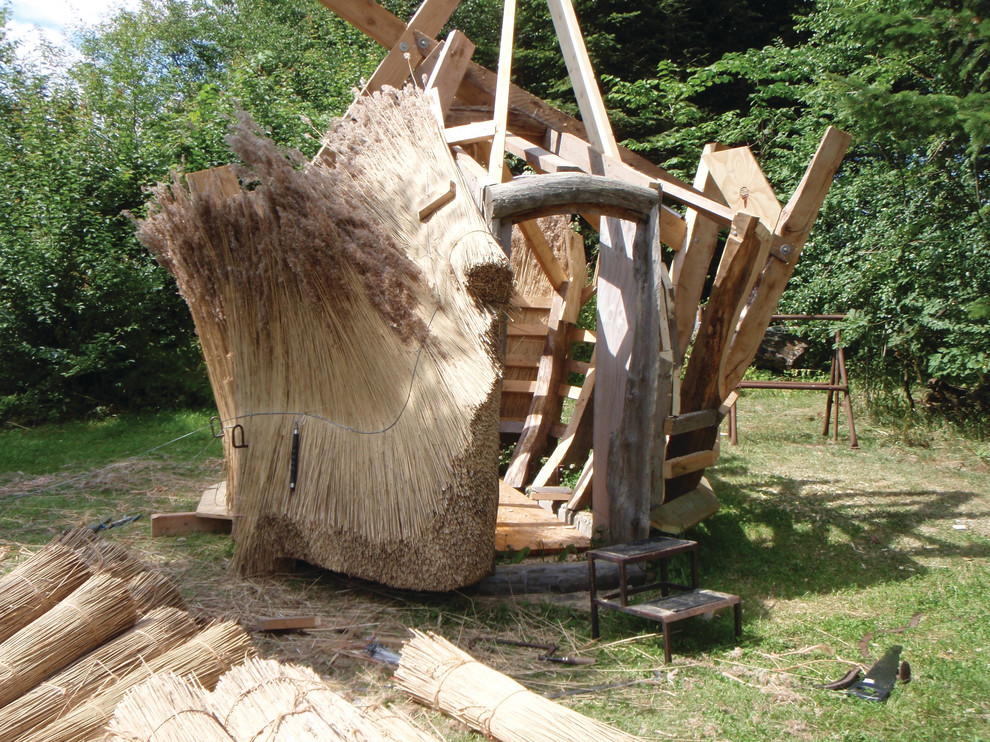 Houzz Дания: Сауна с камышовой крышей