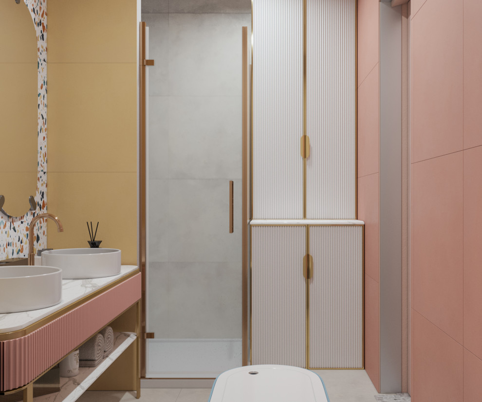 Обложка проекта: Квартира в нежных тонах для девушки студентки