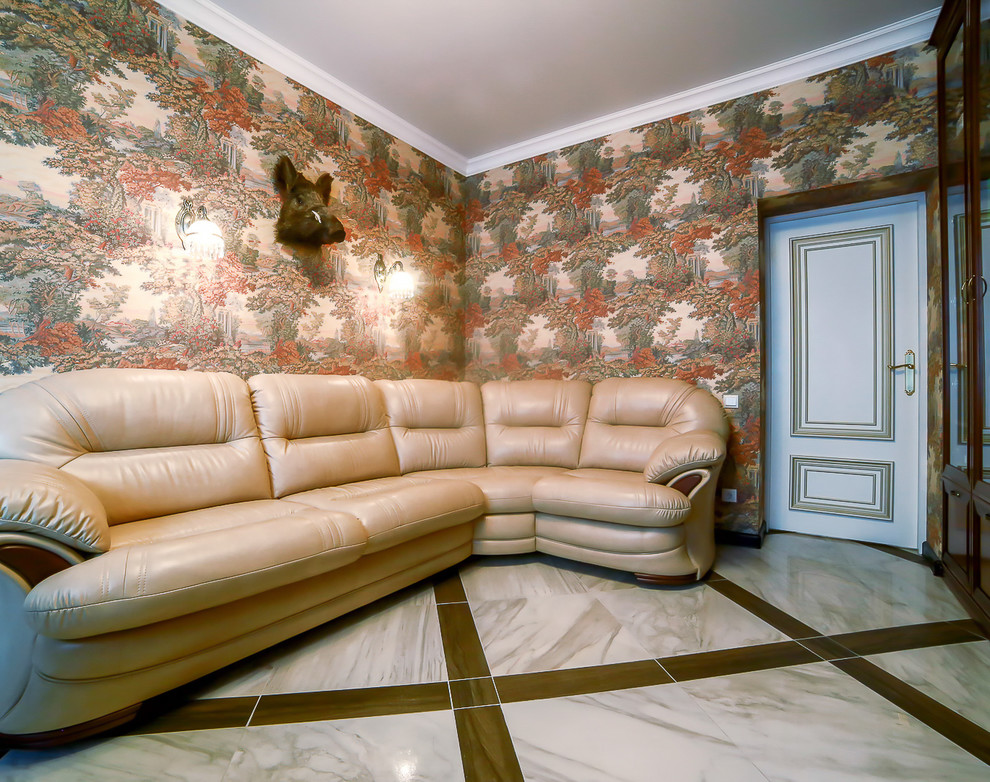 Классический интерьер трехкомнатной квартиры