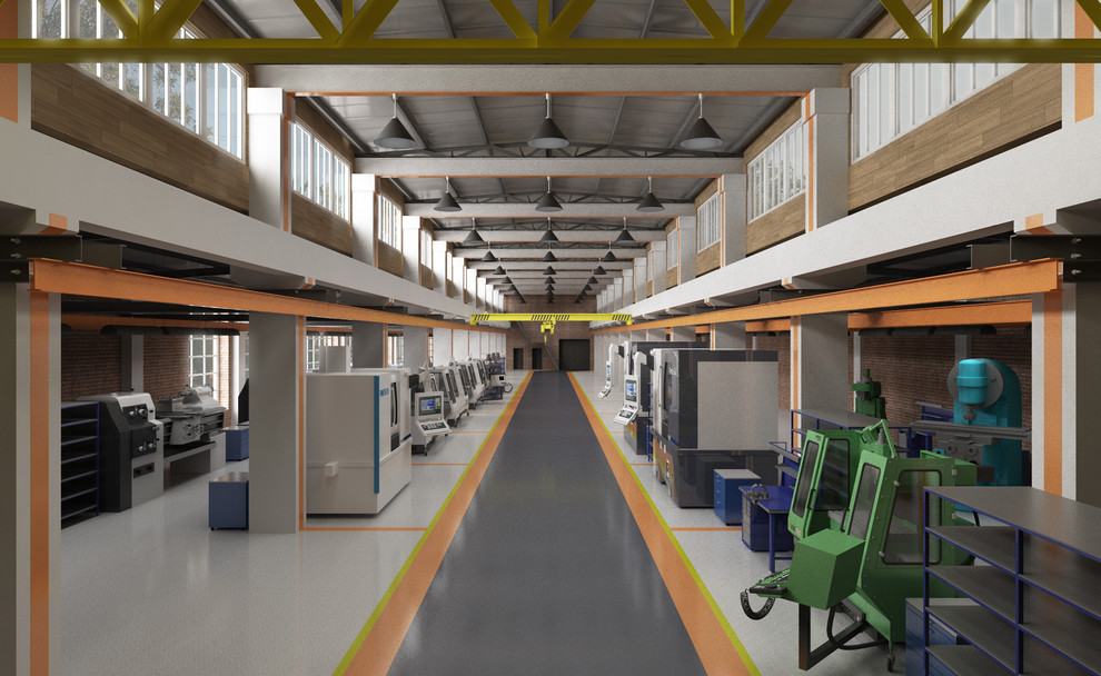 Промышленный дизайн цехов и лаборатории в НИМИ имени В. В. Бахирева
