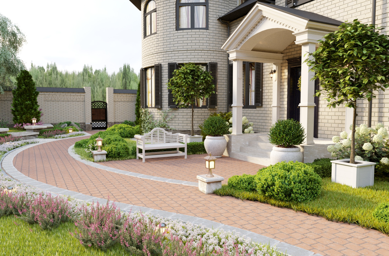 Обложка проекта: Ландшафт частного дома в Краснодаре