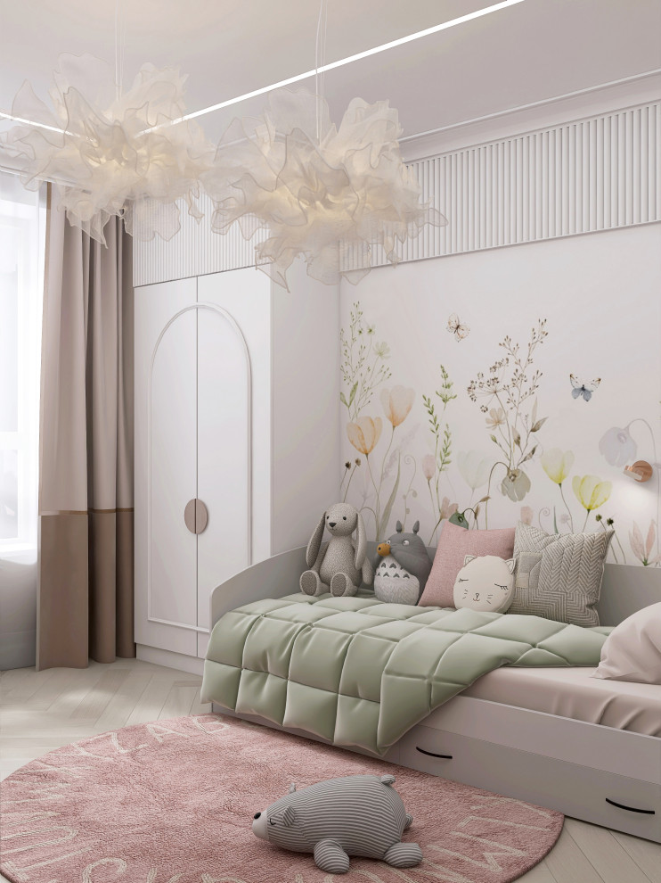 Проект детской 17м2 для девочки