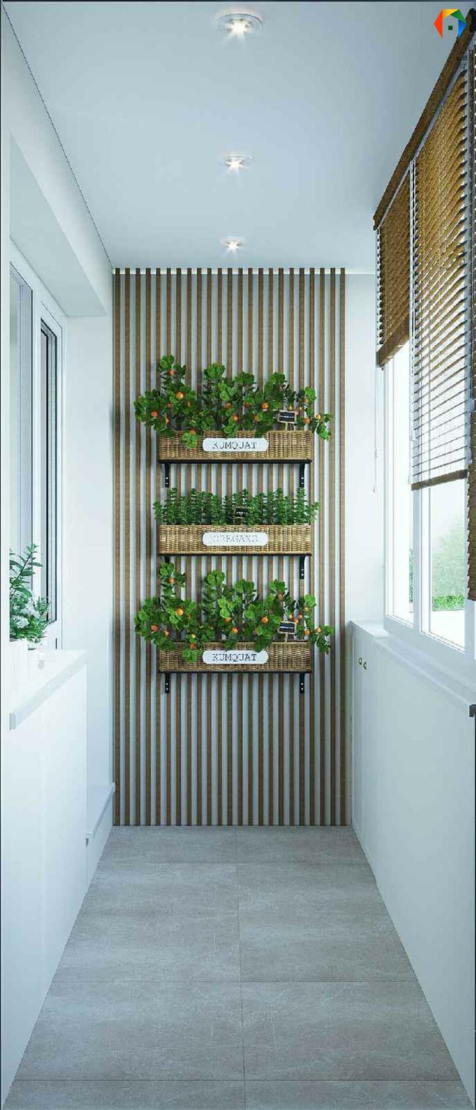 Дизайн трешки в песочных тонах