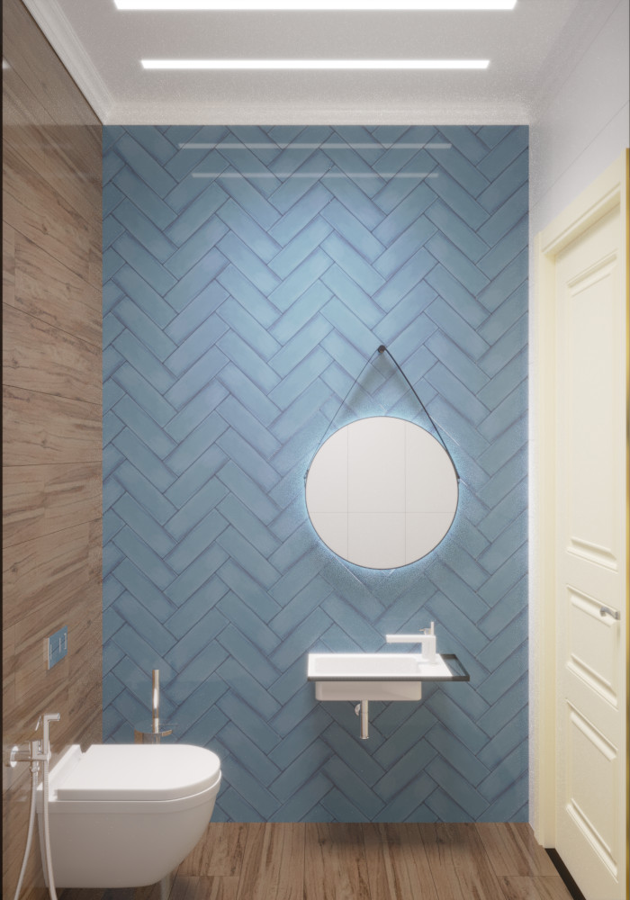 Проект интерьера двухэтажного дома